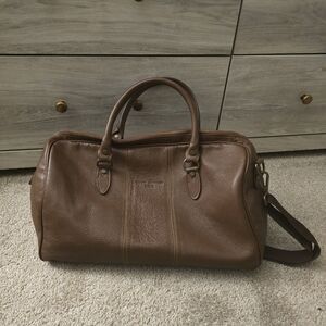 Maison Heritage Paris Leather Duffel Weekender Bag